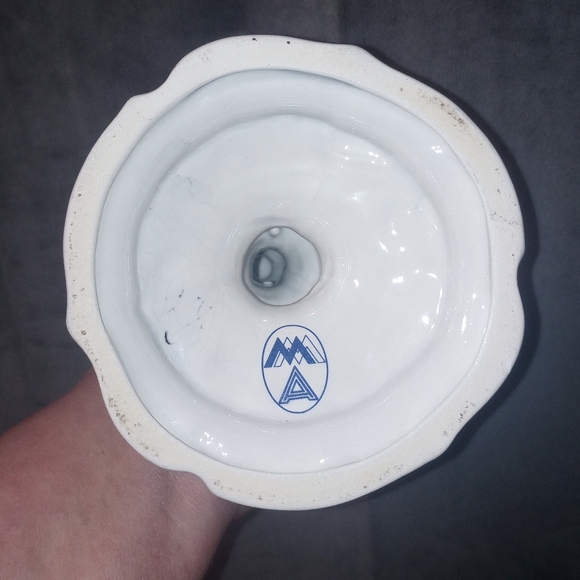 Vintage Set of 2 Hand Painted Italian Candlesticks 7 in EUC - Picture 3 of 8